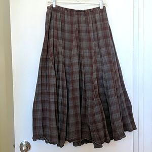 CP Shades Tartan Paneled Skirt
